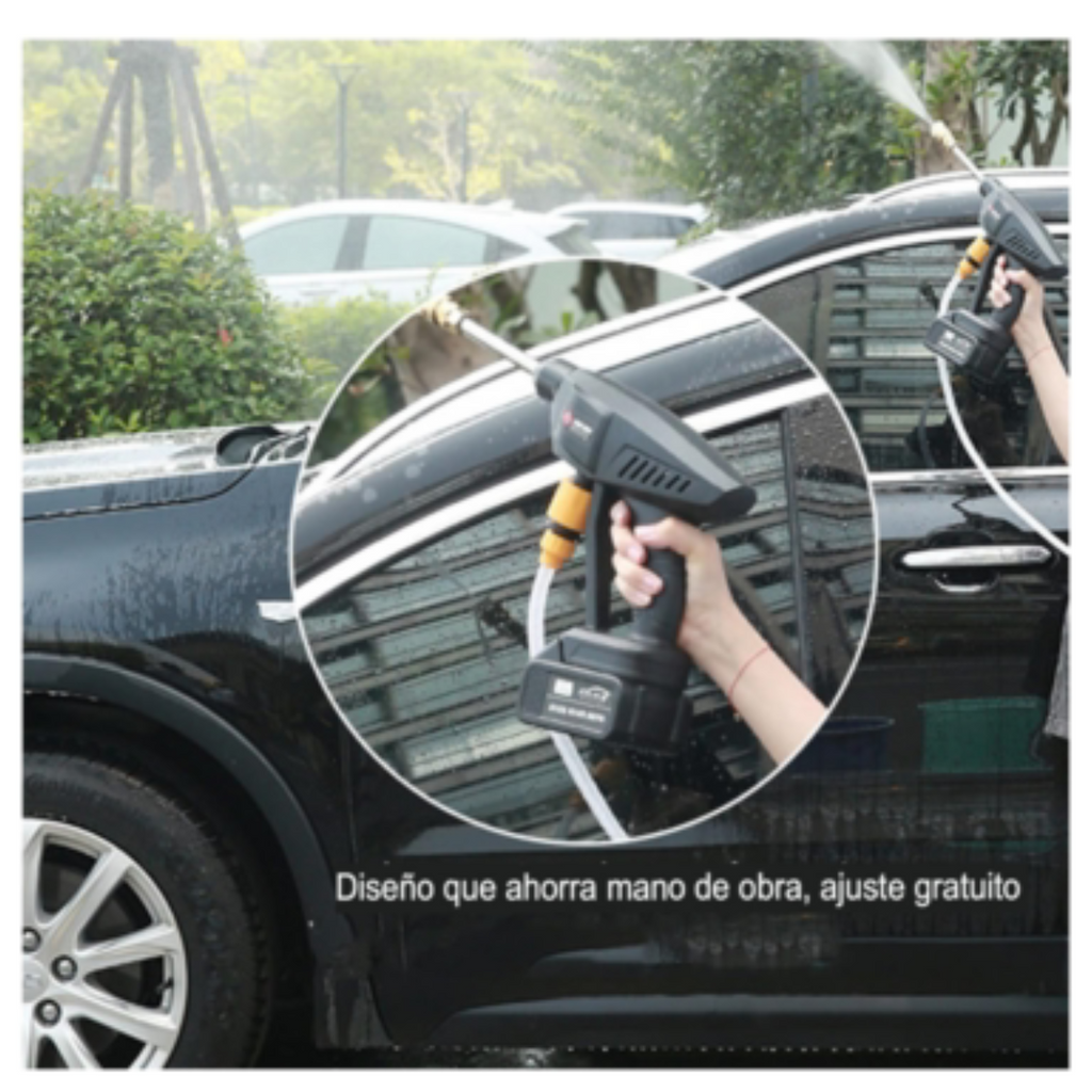 Hidrolavadora Portátil con Dos Baterías