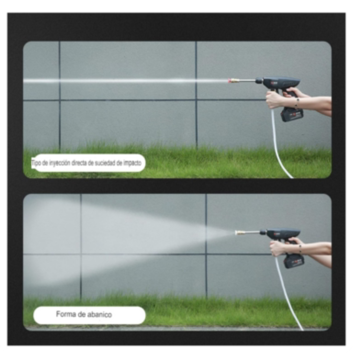 Hidrolavadora Portátil con Dos Baterías